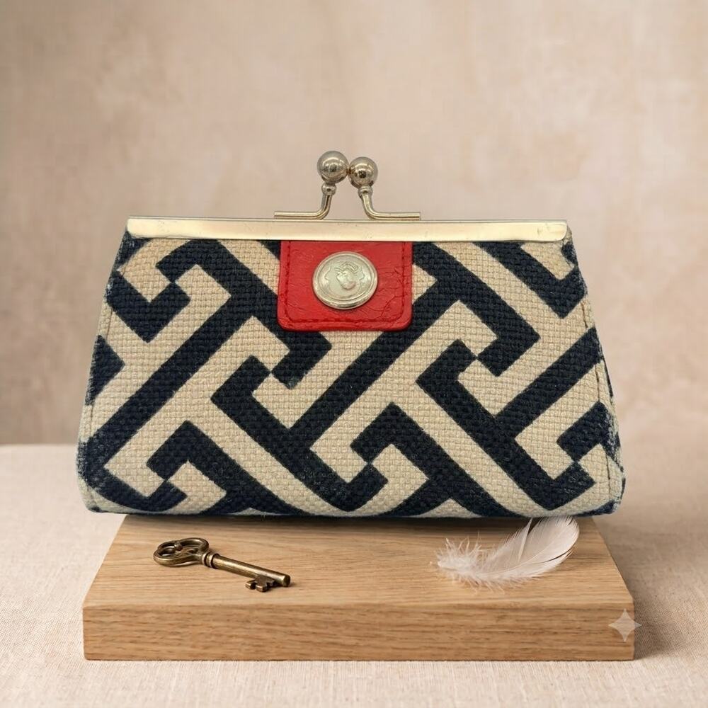 Spartina 449 Daufuskie Island Linen Kisslock Coin Purse